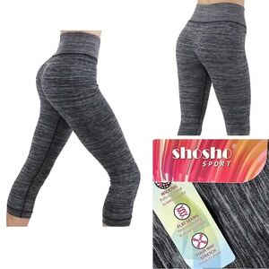 NWT Heather Grey Capri Leggings Moisture Wicking Size S/M